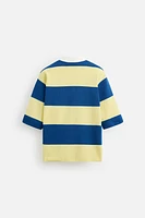 STRIPED KNIT POLO