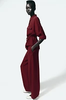 CREPE WIDE LEG PANTS
