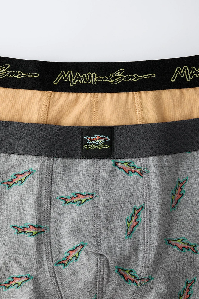 6-14 YEARS/ TWO-PACK OF MAUI & SONS ® BOXERS