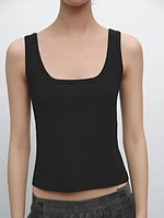 Knit strappy top
