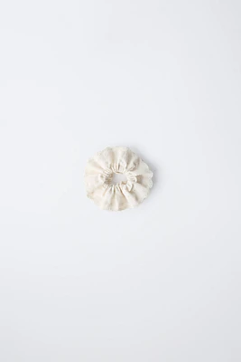 DOUBLE EMBROIDERED HAIR TIE