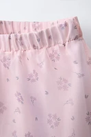 FLORAL ORGANZA SKIRT