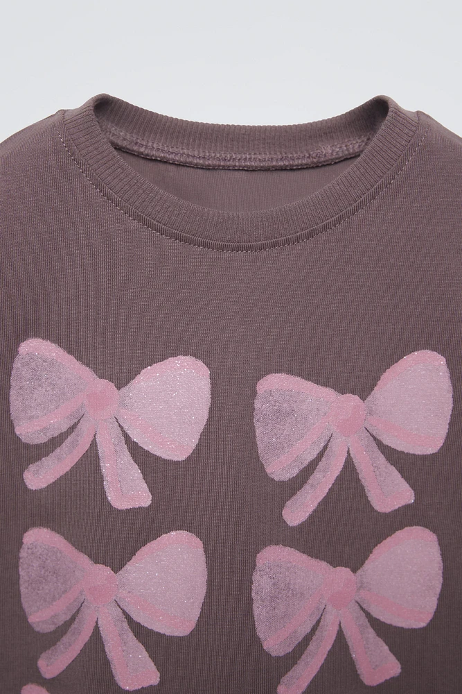 PRINTED SPARKLY T-SHIRT