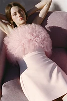 VOLUMINOUS TULLE MINI DRESS