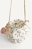 PRINTED BUCKET BAG