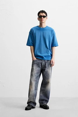 T-SHIRT RELAXED FIT DÉLAVÉ SPRAY