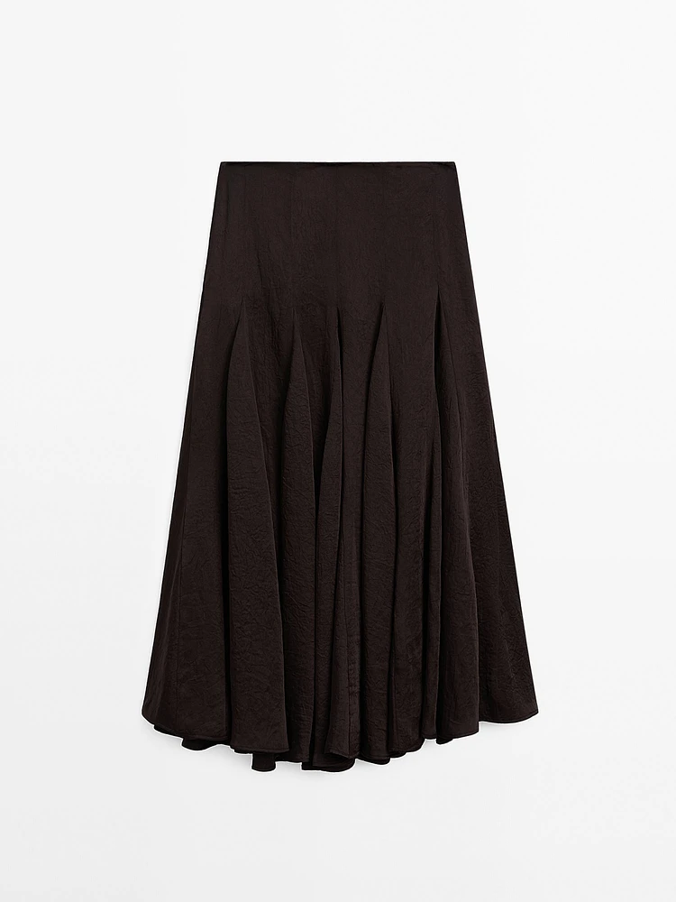 Skirt with flounce detail - Studio