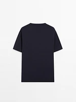 Short sleeve cotton blend T-shirt