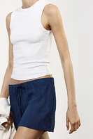 STRUCTURED FLOWY SHORTS
