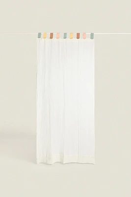 MEDIUM OPACITY COTTON MUSLIN CURTAIN