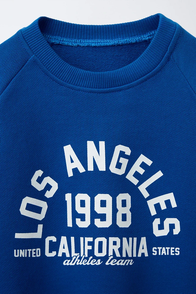 TEXT PRINT SWEATSHIRT