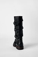 BOTTINES EN CUIR À BOUCLES KATE MOSS X ZARA