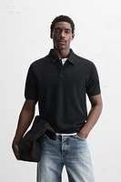 BASIC TEXTURED POLO SHIRT