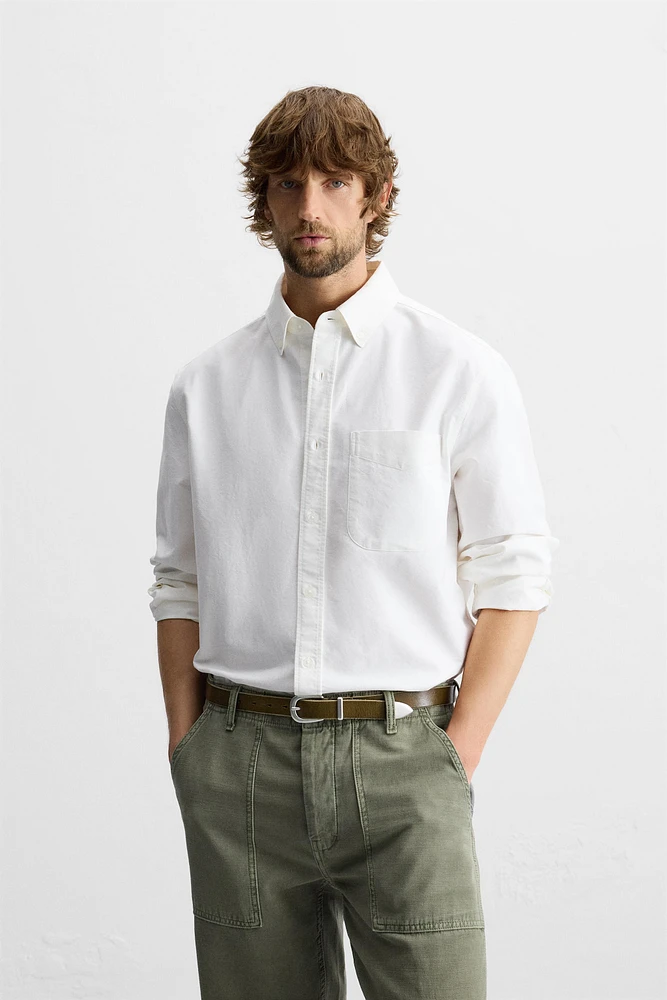 CHEMISE OXFORD À POCHE