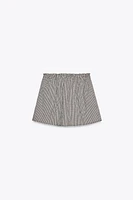 GINGHAM MINI SKIRT