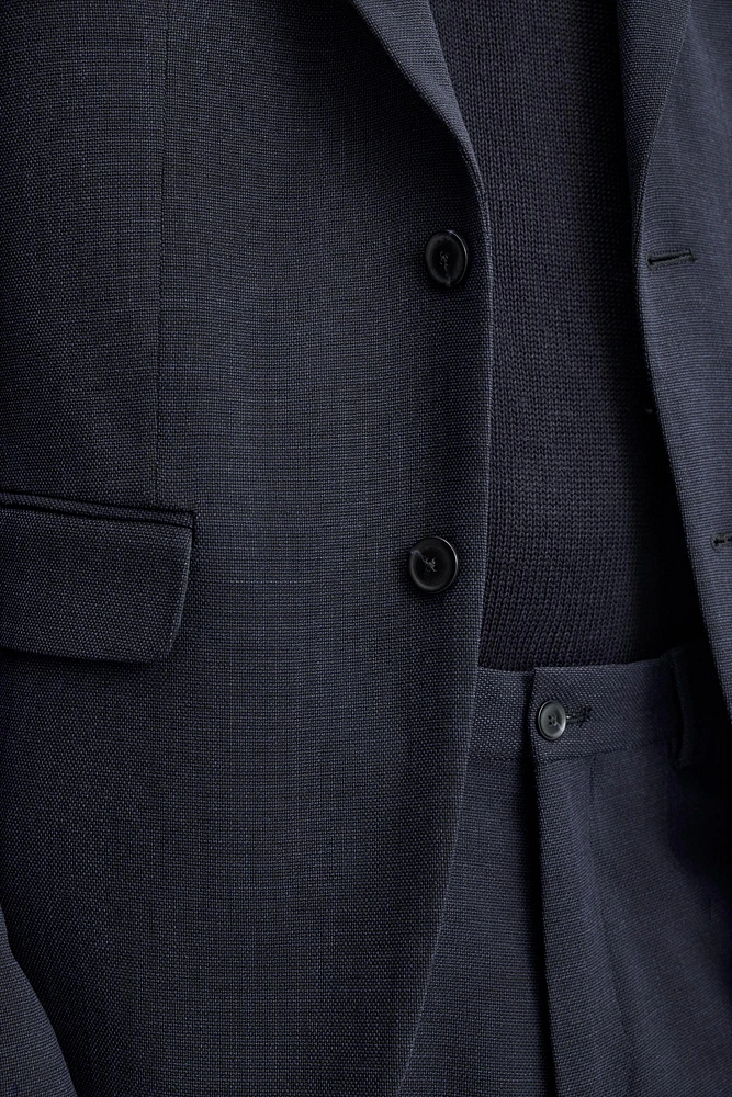 TEXTURED SUIT BLAZER