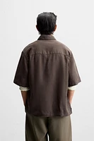 100% WASHED LINEN SHIRT