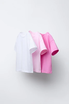 THREE-PACK OF PLAIN T-SHIRTS