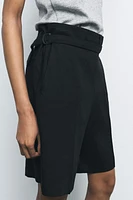 LINEN BLEND SHORTS ZW COLLECTION