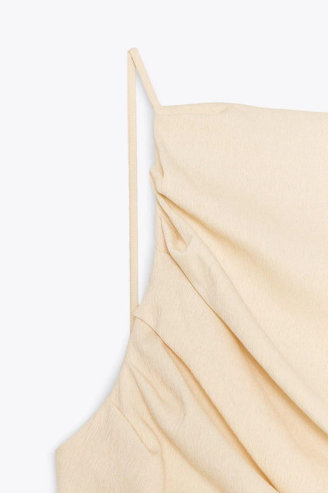 RUCHED ELASTICIZED TOP