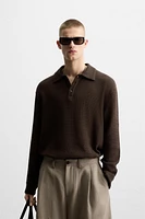 TEXTURED POLO SHIRT