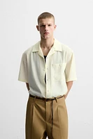 CHEMISE EN JACQUARD FROISSÉ