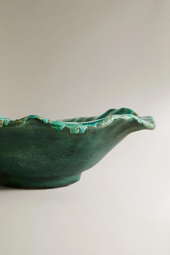 DECORATIVE TERRACOTTA BOWL