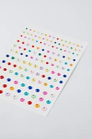 ZARA FACE STICKERS RAINBOW COLOR GEMS