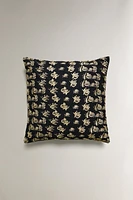 EMBROIDERED THROW PILLOW COVER