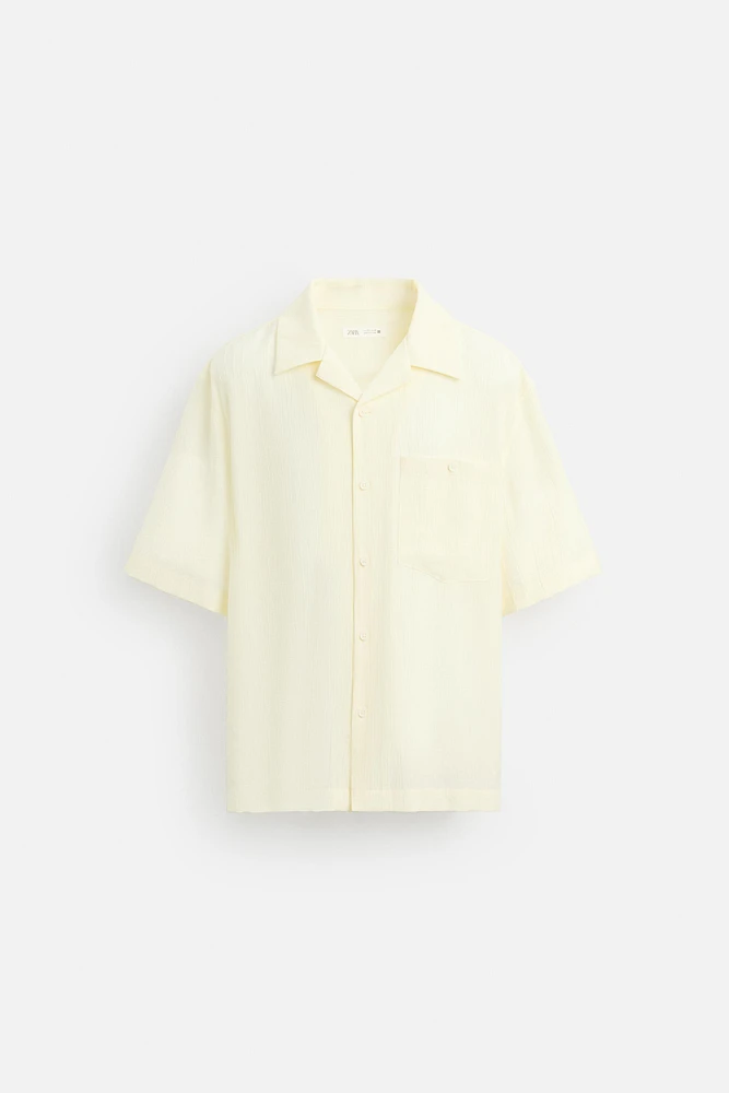 CHEMISE EN JACQUARD FROISSÉ