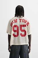 T-SHIRT STRUCTURE OUVERTE CONTRASTE
