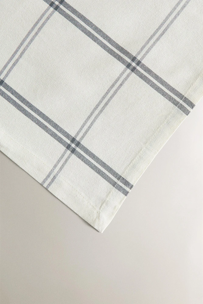 CHECK COTTON TABLECLOTH