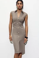 PIQUÉ SHIRT DRESS