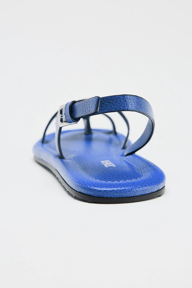 LEATHER STRAP SANDALS