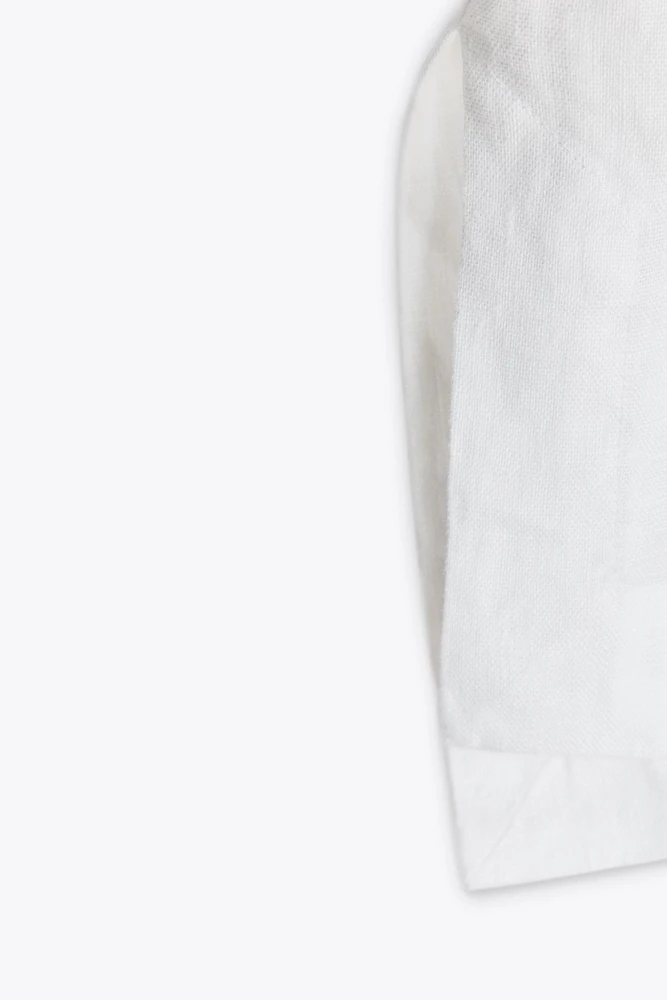 100% LINEN BLOUSE WITH POCKET ZW COLLECTION