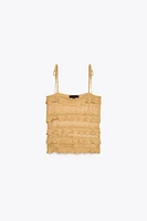 POINTELLE KNIT TOP