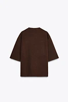 T-SHIRT INTERLOCK EFFET DÉLAVÉ