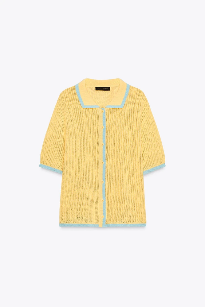 COLLAR POLO CARDIGAN