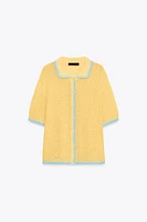COLLAR POLO CARDIGAN