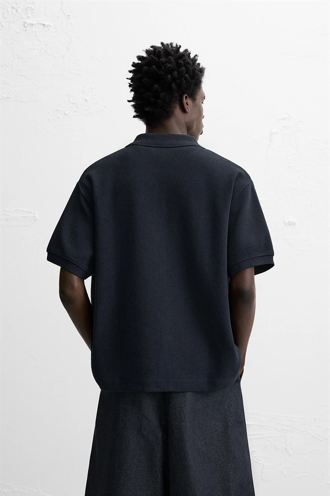 TEXTURED ZIPPER JACKET