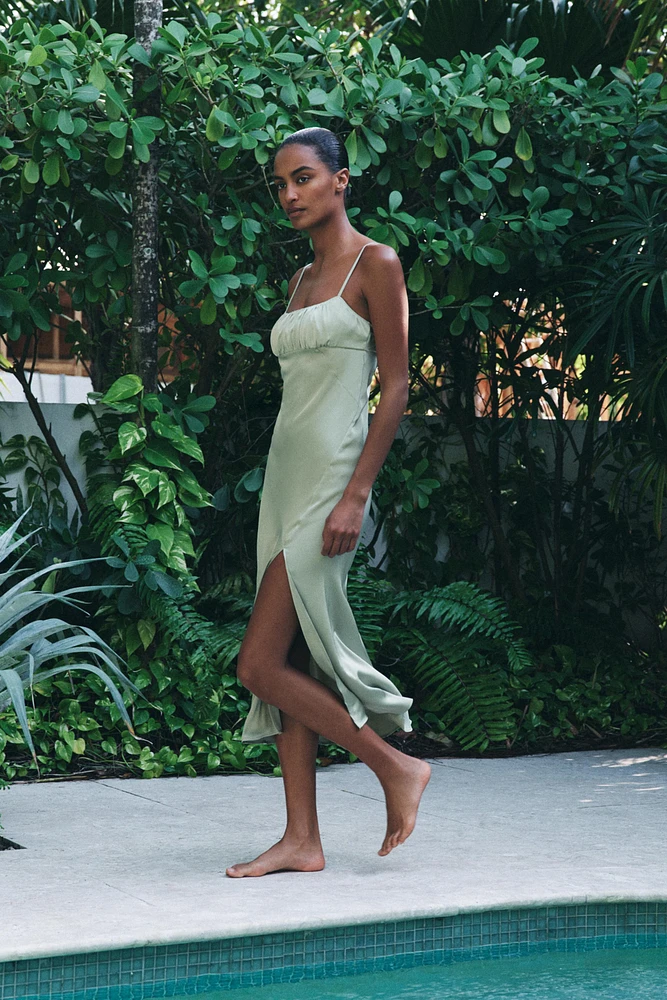 SATIN SLIP DRESS