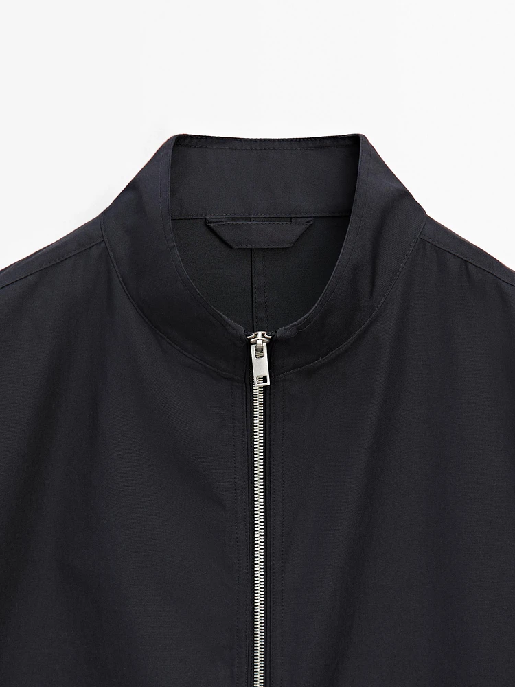 100% cotton zip-up jacket