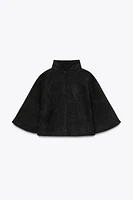 FAUX SUEDE CAPE