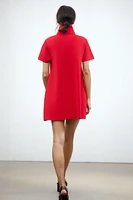 SHORT PLAIN KNIT DRESS