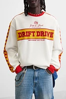 RACING PRINT STRUCTURE SWEATSHIRT