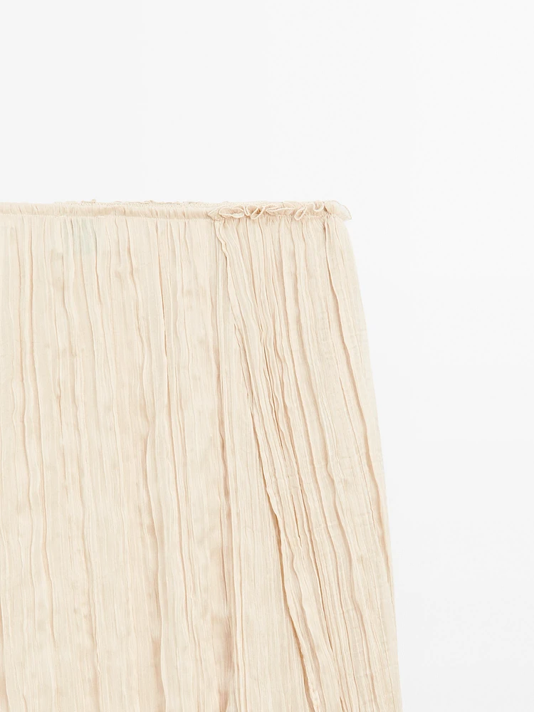 Pleated skirt with fold detail - Limited Edition