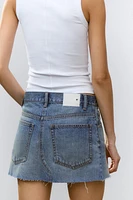 MINI JUPE EN JEAN TRF TAILLE BASSE