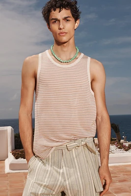 LIMITED EDITION STRIPED KNIT TANK TOP