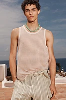 LIMITED EDITION STRIPED KNIT TANK TOP