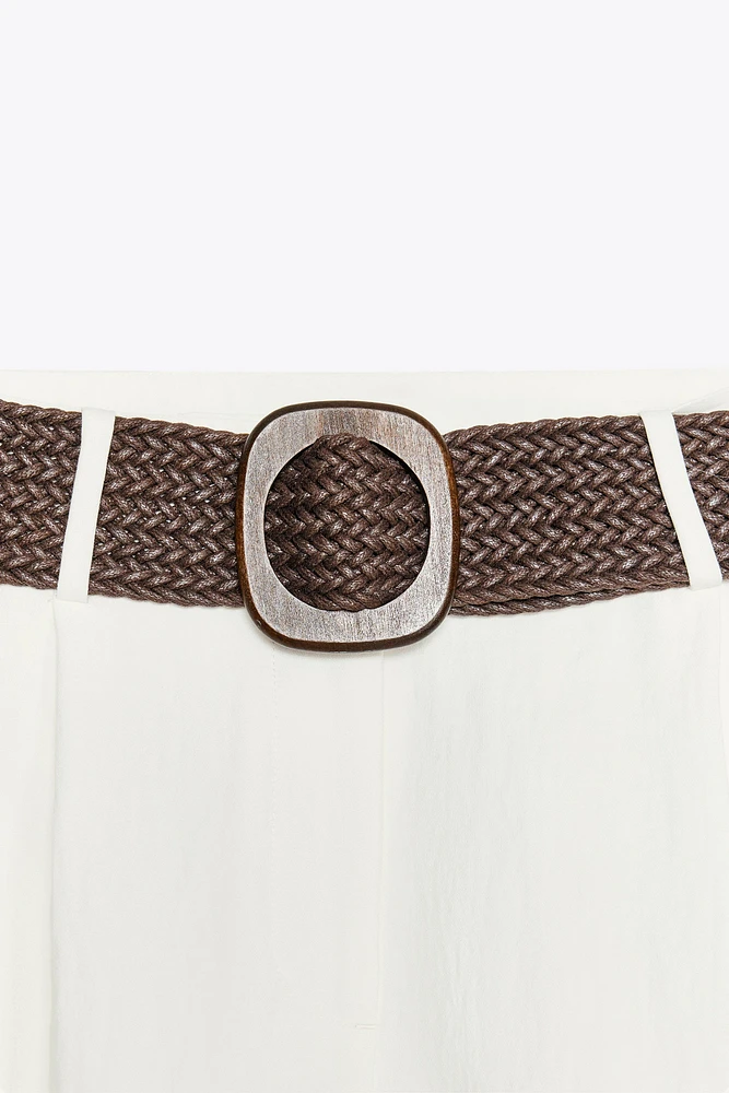 BERMUDA PINCES CEINTURE